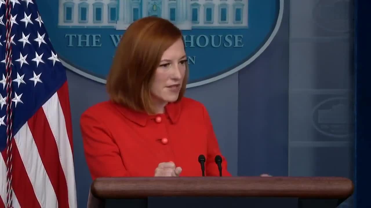 Psaki says #COVID19 "continues to be front and center on the minds of the American people."