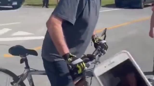 Funny bicycle raids video