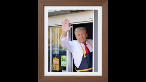 President TRUMP is The Happy Man at Mc Donalds