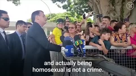 Brazilian President Jair Bolsonaro Tells Reporter He Looks an Awful Like a Homosexual