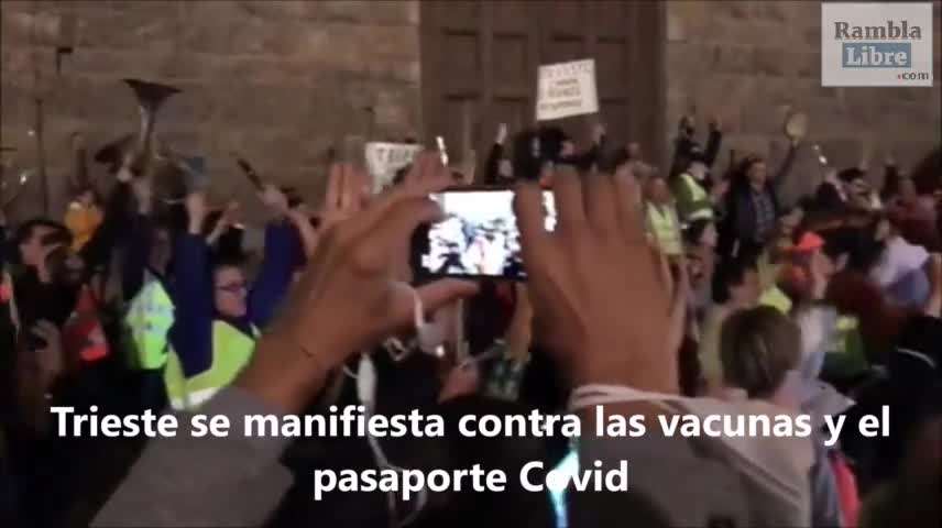 Italia. Trieste se manifiesta contra las vacunas y el pasaporte Covid