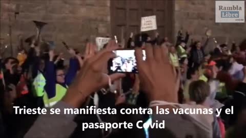 Italia. Trieste se manifiesta contra las vacunas y el pasaporte Covid