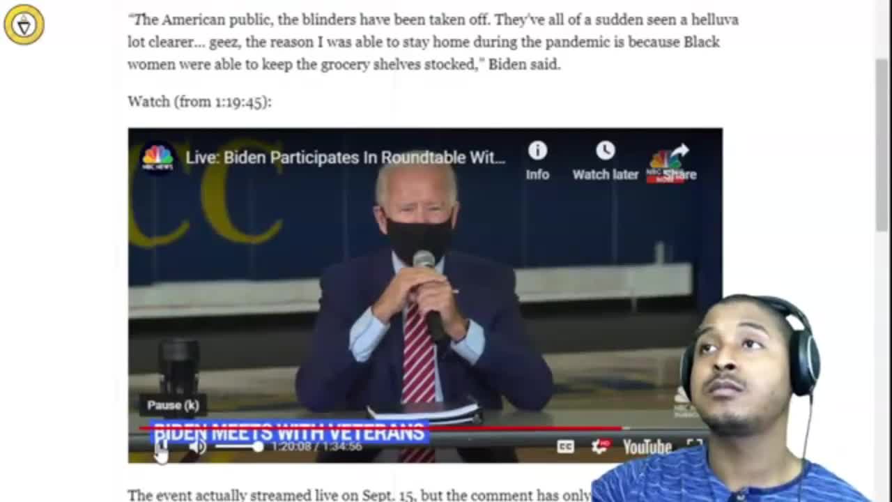 Biden Makes Racist Gaffe About 'Black Women Stocking Grocery Shelves'