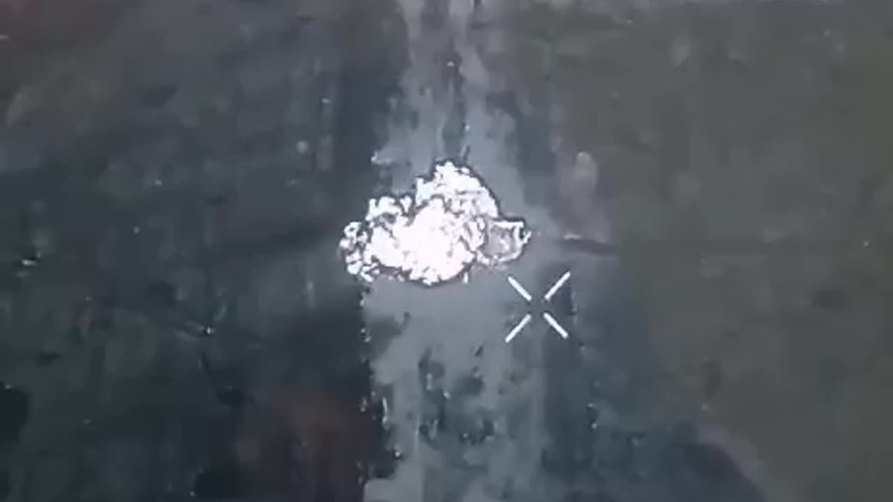 👀💥 A Russian armored car with a landing party is blown up on a mine barrier of