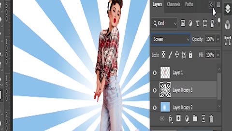 How to create poster image in abobe photoshop