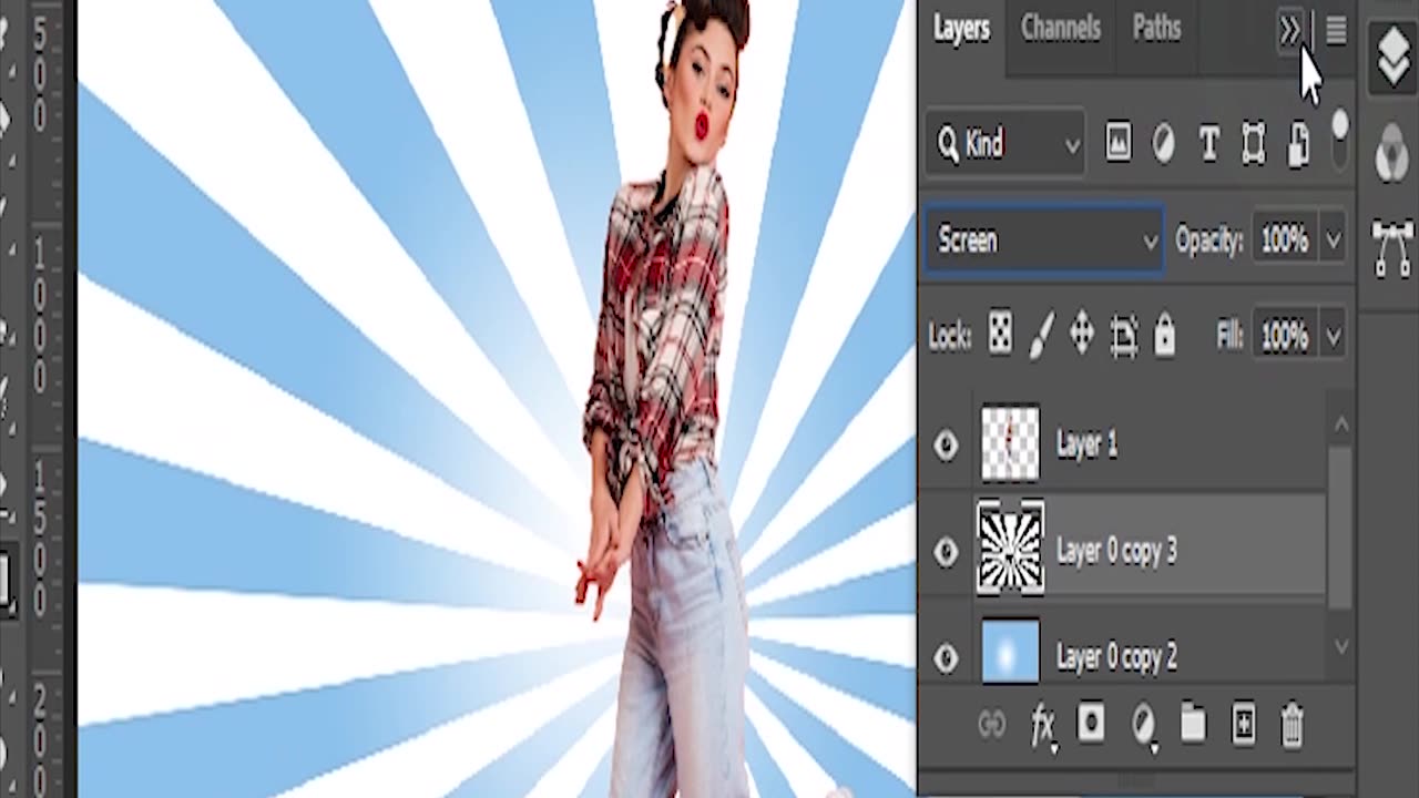 How to create poster image in abobe photoshop