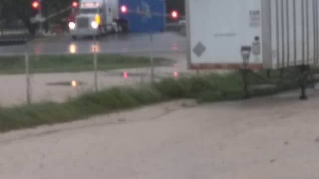 Stuck Semi-Truck Gets Direct Hit from Train