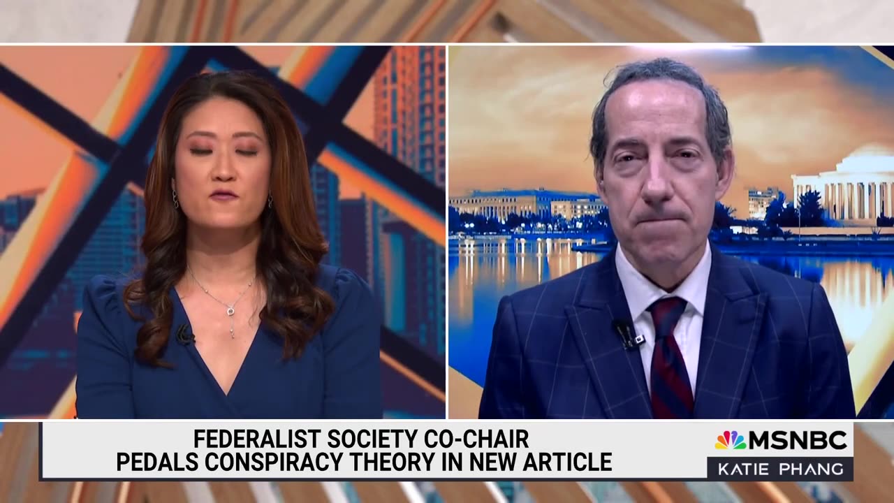 Rep. Raskin: Federalist Society co-chair peddling Trump legal conspiracy is “irresponsible”