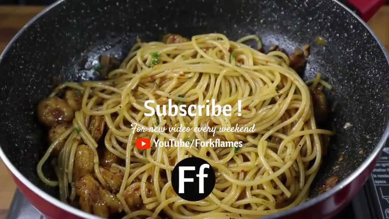 Spicy Butter Garlic Shrimp Pasta Recipe by Fork & Flames