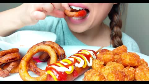 display of crispy onion rings