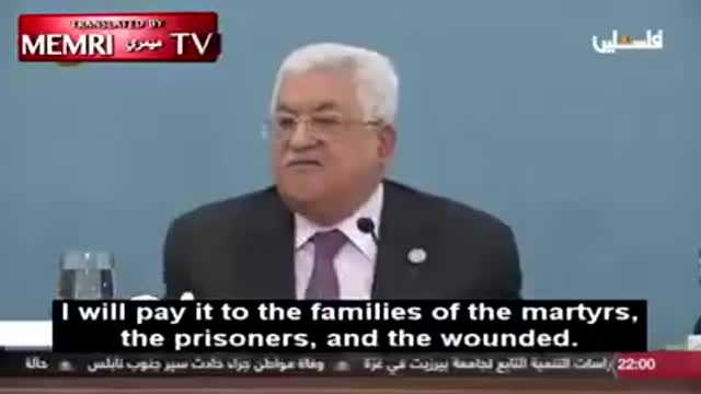 Proving that palestinian 'pay to slay' is more important than peace with Israel.