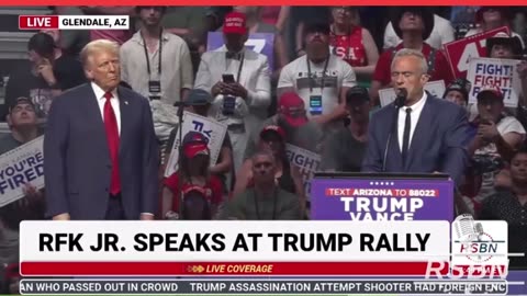 RFKJR Receives rockstar welcome at Trump rally in Arizona 08/23/24