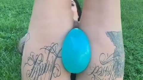 Spicy Hot Girls with balloons