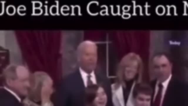 Creepy Joe Biden caught on mic