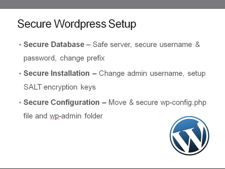 Wordpress Website Security