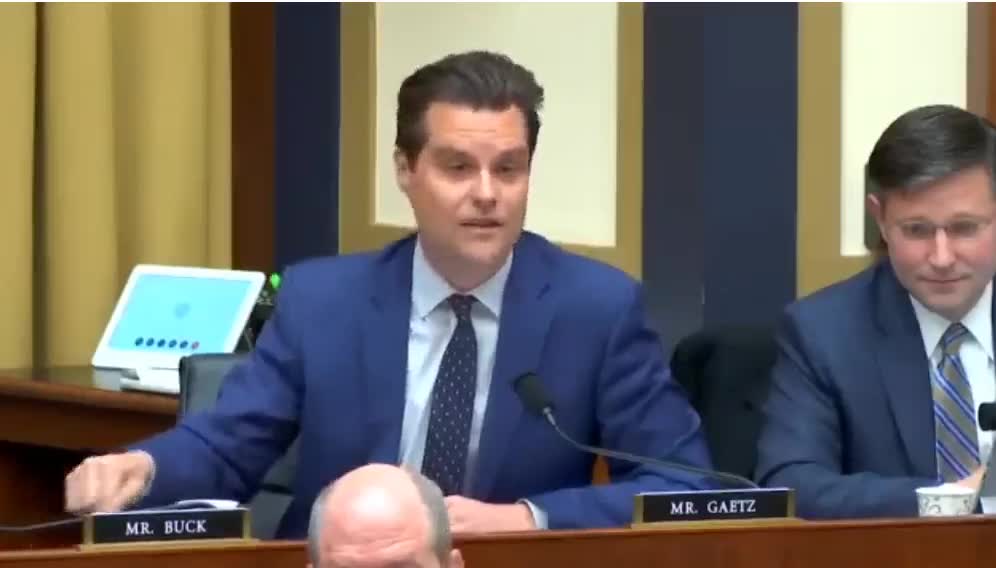 Matt Gaetz NAILS the Corrupt FBI For Failing TO Handle The HunterBiden Laptop & Crimes in it
