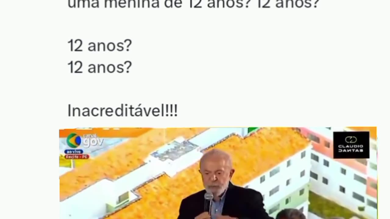 É sério isso? Falar de maneira tão normal sobre o casamento de um marmanjo com uma menina de 12 anos? 12 anos? Inacreditável!!!