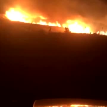 A US military base in Irbil, Iraq, caught fire