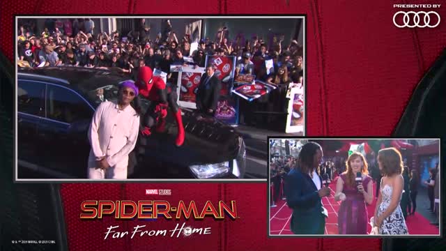 Cobie Smulders shares Maria Hill's journey LIVE from the Spider-Man Far From Home red carpet