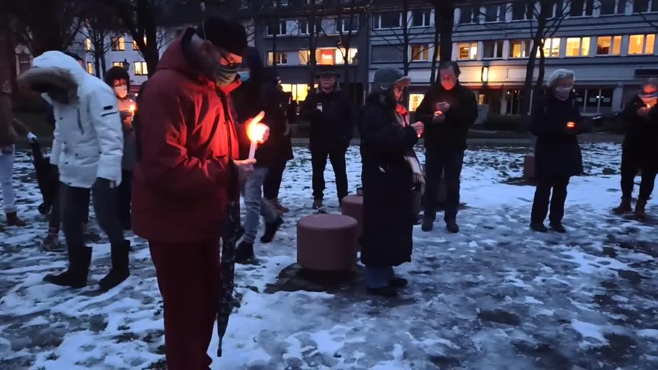 Mahnwache von Ortrun - Mathildenplatz Darmstadt - 19.01.2021