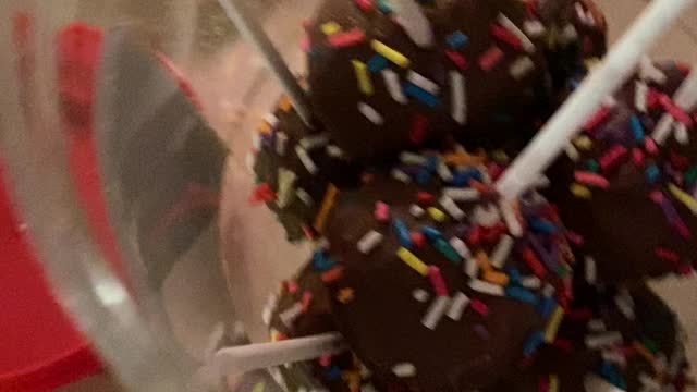Reusing the perfect container to freeze the perfect cake pop for another blessed day ❤️