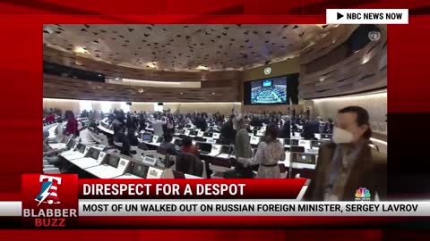 Most Of UN Walked Out On Russian Foreign Minister Sergey Lavrov