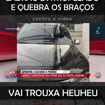 Ladrão tem os braços quebrados