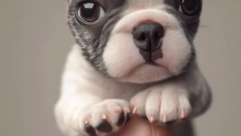 Funny cute tiny dog