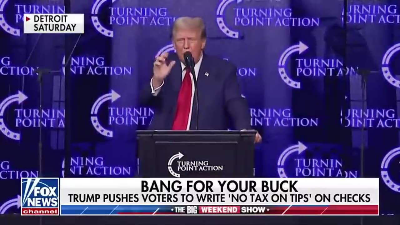 Trump encourages voters to write ‘no tax on tips’ on restaurant receipts Fox News