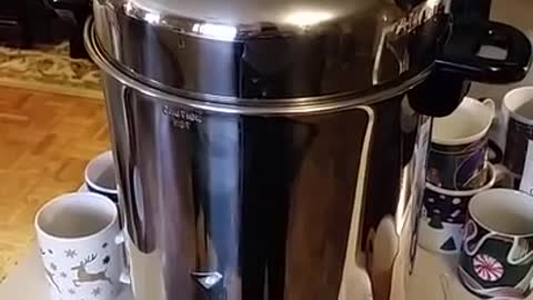 Coffee percolator sounds like women's tennis match [OC]
