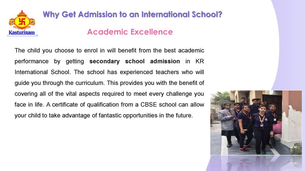 Why Get Admission to an International School?