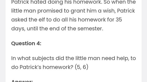 Who did Patrick's homework..? 🤔🤔