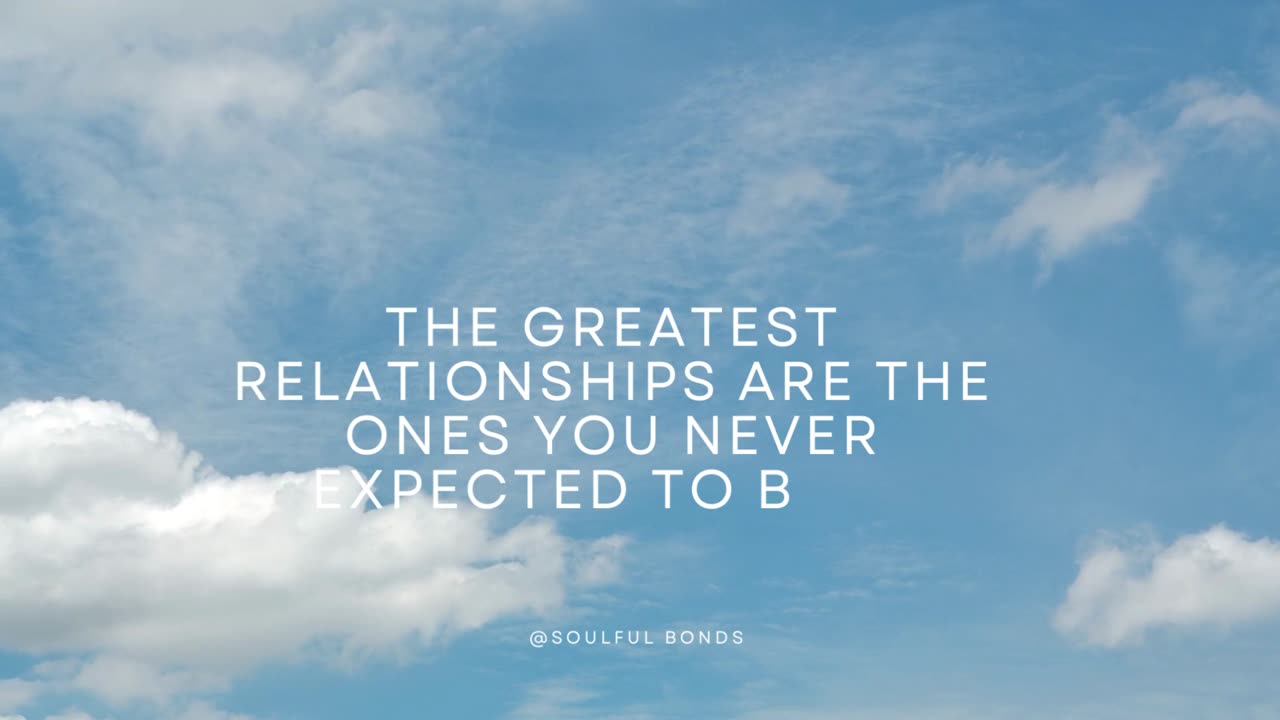 Greatest relationships