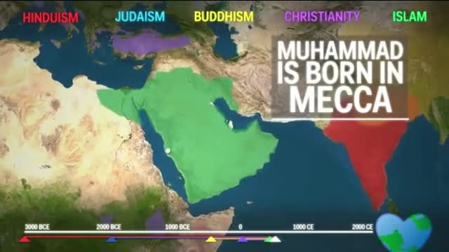 How the 5 major religions spread around the world - Part 2