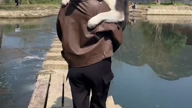 Erha, my classmate is holding my dog, I'm thinking about her when they fall