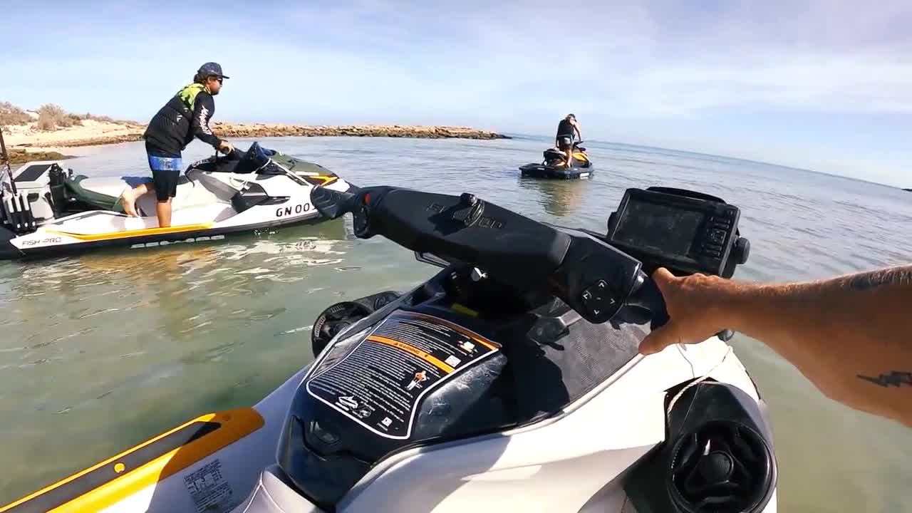 Driving a jet ski