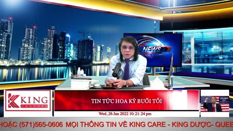TIN TỨC HOA KỲ BUỔI TỐI - 01/26/2022 - KINGmedia Channel