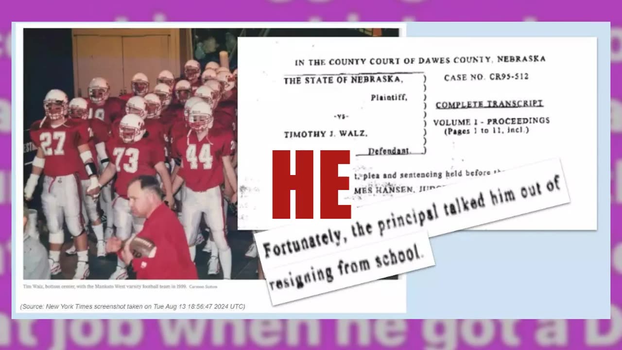 Fact Check: Walz DID Coach High School State Football Championship Team, Did NOT Lose Job Over DUI