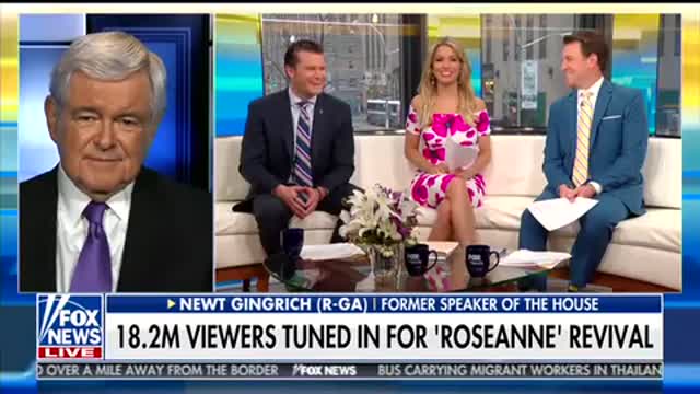 Newt Nails Hollywood For Anti-America Agenda, Praises Pro-Trump Roseanne