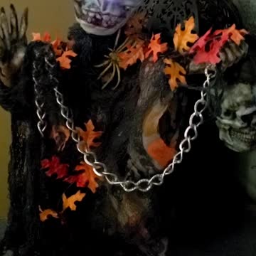 Skeleton doll from a repurposed angel