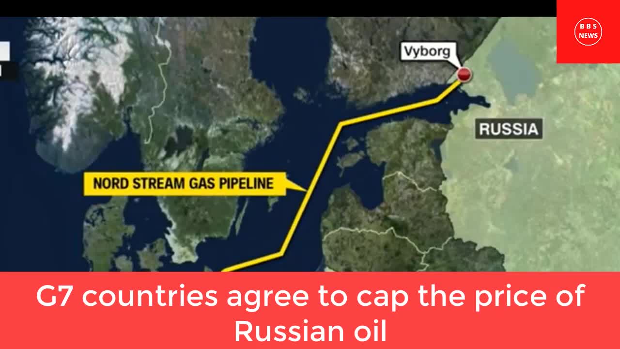 G7 countries agree to cap the price of Russian oil.