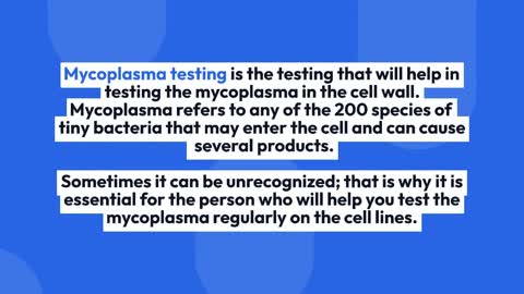 Mycoplasma testing-Help in examining the mycoplasma colonies