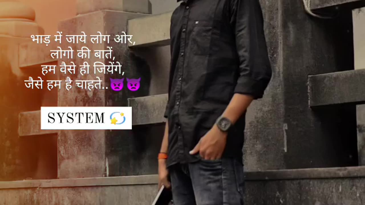 System Attitude Status WhatsApp 👿👿👿