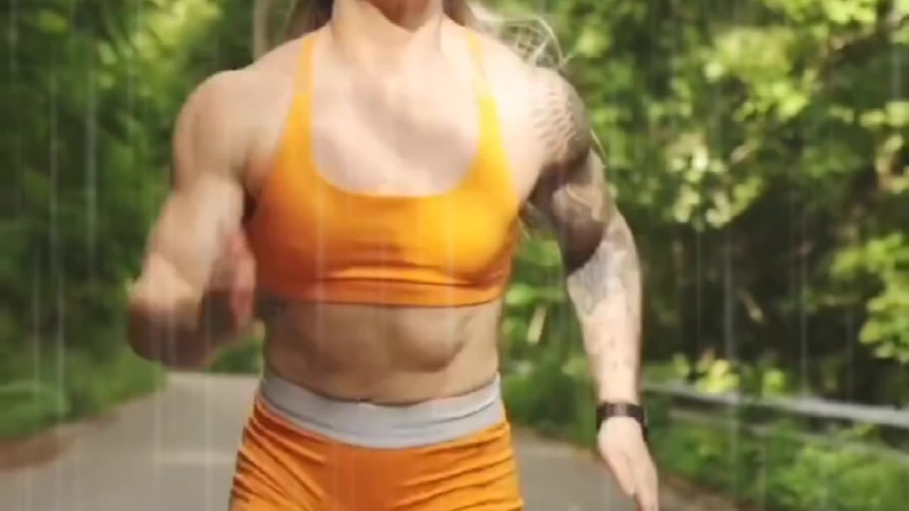 Beautiful CrossFit Athlete Female Fitness Training