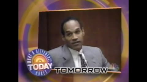 March 9, 1995 - Promos for 'Today' (O.J. Simpson) & Tom Brokaw Evening News