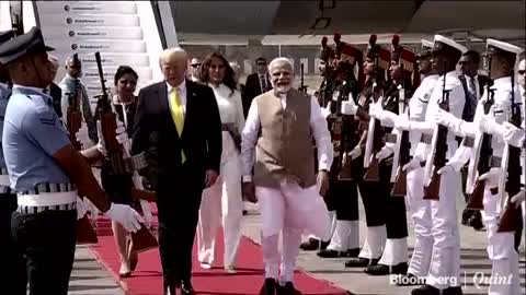 Prime Minister Narendra Modi Received US President Donald Trump at...