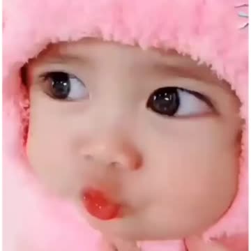 Adorable Baby Flexes Muscles