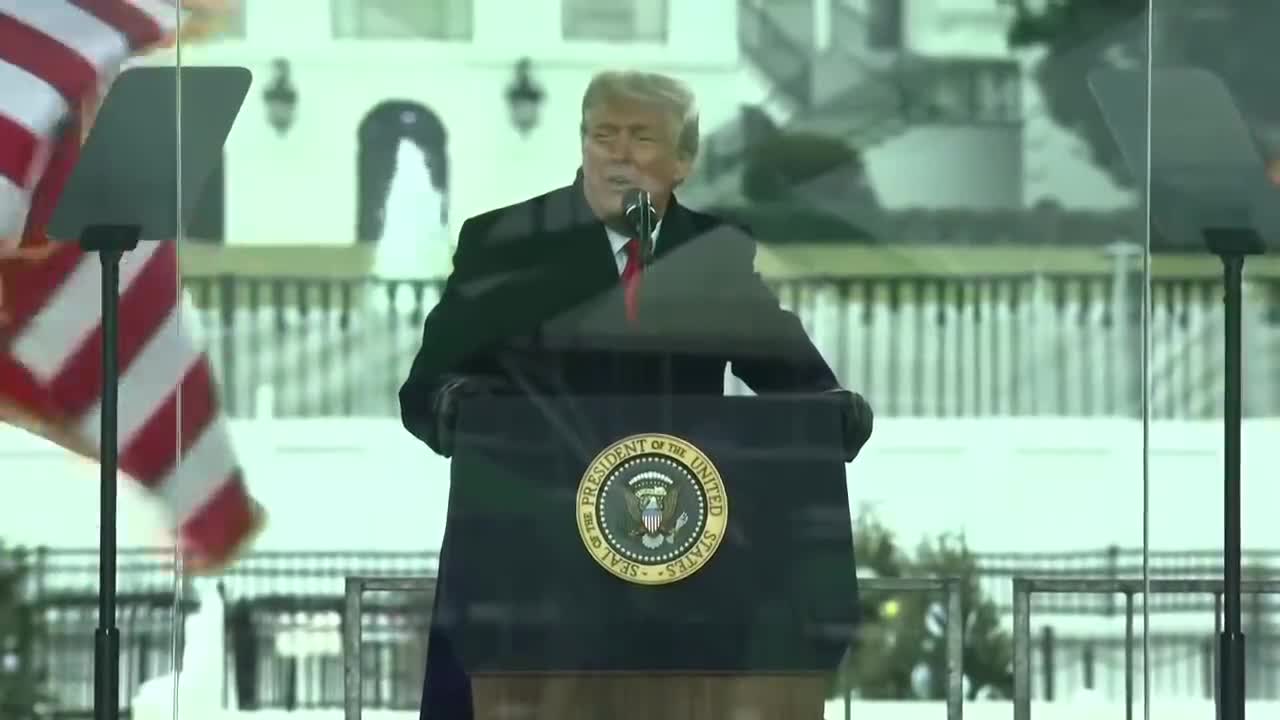 Trump's **full speech** to supporters near the White House, Jan 6, 2021