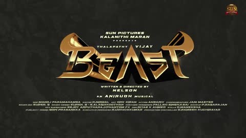 Arabic Kuthu | Halamithi Habibo -Lyric Video| Beast| Thalapathy Vijay| Sun Pictures| Nelson| Anirudh