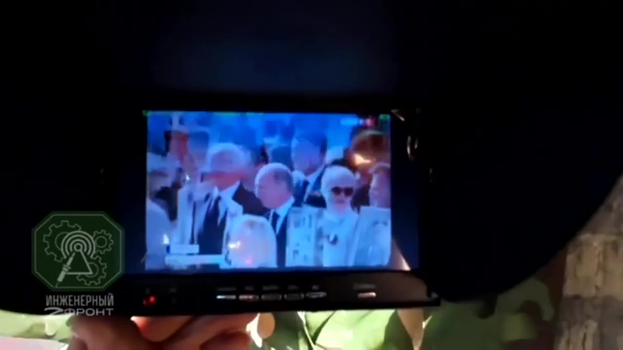 Russians use video transmitters to override ukrainian drone signals and replace it with putin Videos